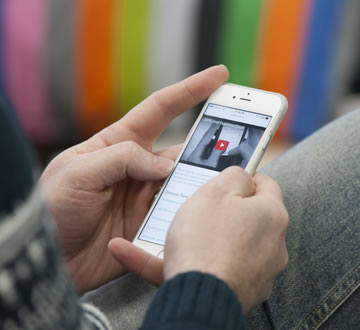 Person with phone
