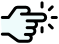 Finger pointing interaction icon