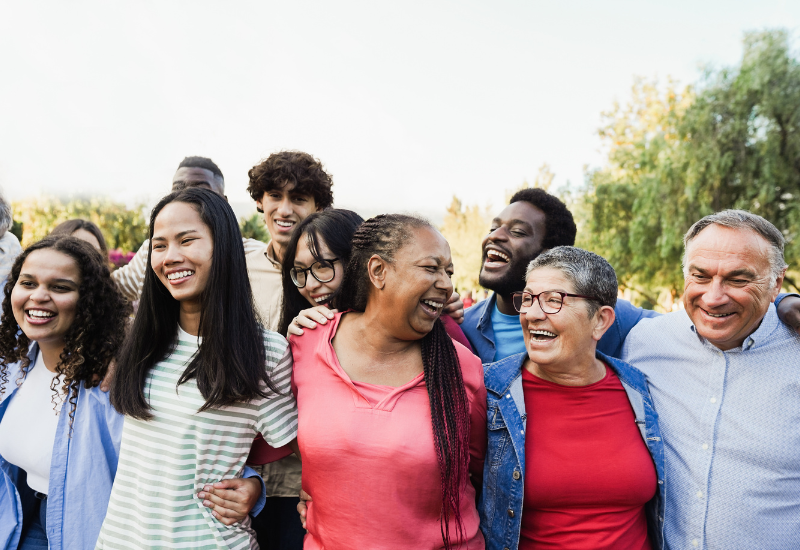 Community of people supporting each other